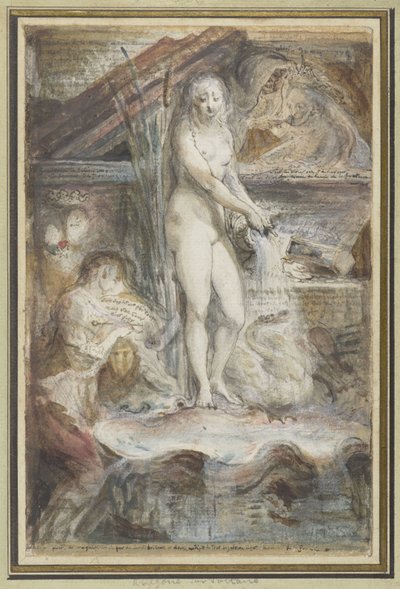 Allégorie sur la mort de Voltaire - Gabriel Jacques de Saint Aubin