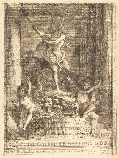 La colère de Neptune - Gabriel Jacques de Saint Aubin