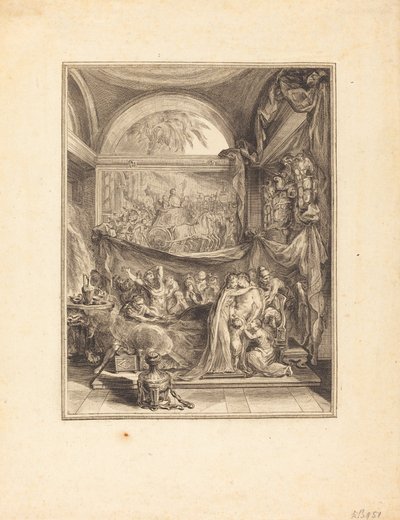 La mort de Germanicus - Gabriel Jacques de Saint Aubin
