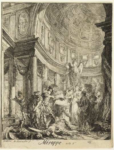Mérope - Gabriel Jacques de Saint Aubin