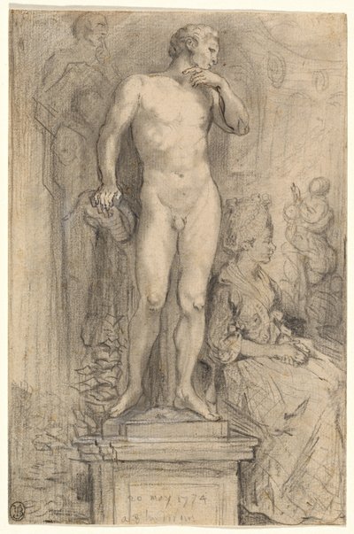 Rendez-vous au Palais Royal - Gabriel Jacques de Saint Aubin