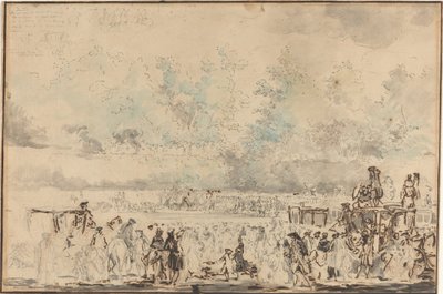 Revue royale des troupes - Gabriel Jacques de Saint Aubin