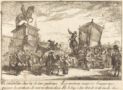 Le charlatan - Gabriel Jacques de Saint Aubin