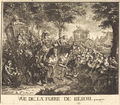 Vue de la foire de Beson - Gabriel Jacques de Saint Aubin