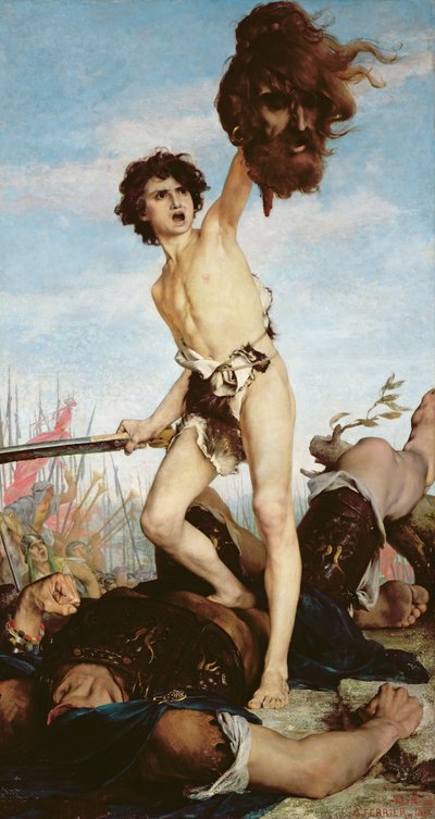 David victorieux sur Goliath, 1876 - Gabriel Joseph Marie Augustin Ferrier