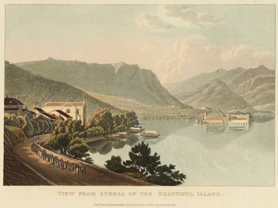 Vue de Stresa de la Belle Île (Isola Bella, Lac Majeur), avant 1820 - Gabriel L. and Lory Mathias G.  Lory