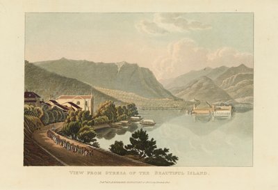 Vue de Stresa de la belle île Isola Bella, Lago Maggiore - Gabriel Ludwig Lory