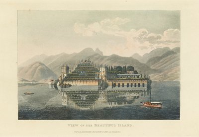 Vue de la belle île Isola Bella, Lago Maggiore - Gabriel Ludwig Lory
