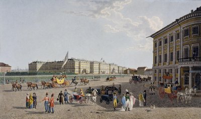 Vue de la place du Palais depuis la perspective Nevski - Gabriel Ludwig Lory the Elder
