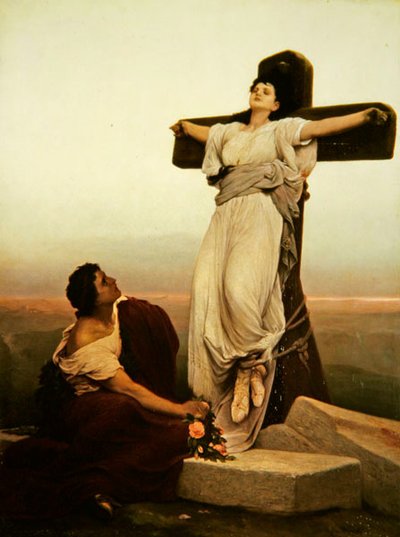 Martyr chrétien sur la croix, Sainte Julia - Gabriel Max