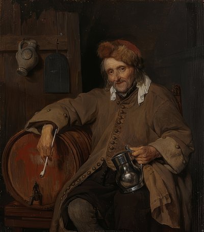 Le vieux buveur. Vers 1661-63 - Gabriel Metsu