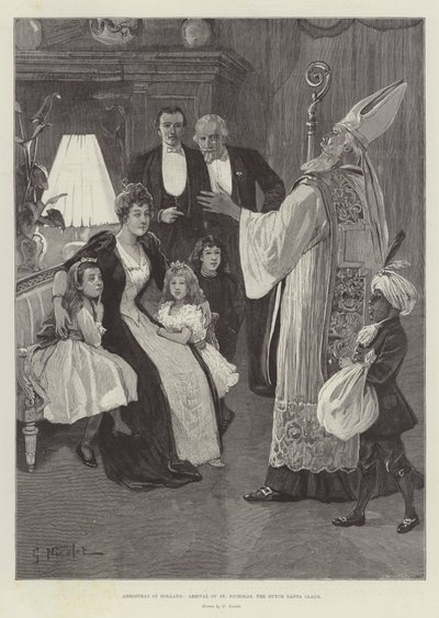 Noël en Hollande, arrivée de Saint-Nicolas, le Père Noël néerlandais - Gabriel Nicolet
