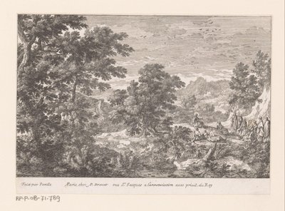 Paysage avec le Christ parlant aux disciples - Gabriel Perelle