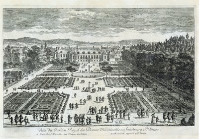 Vue du Jardin des Plantes au XVIIe siècle, par Perelle - Gabriel Perelle