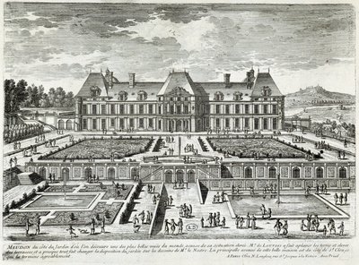 Vue du château de Meudon - par Perelle, fin XVIIe siècle - Gabriel Perelle