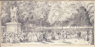 Une réunion dans les jardins des Tuileries autour d