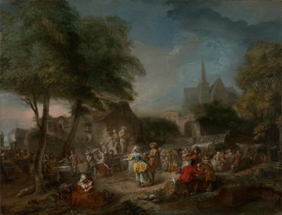 La danse champêtre, vers 1760-1762 (huile sur toile) - Gabriel de Saint-Aubin