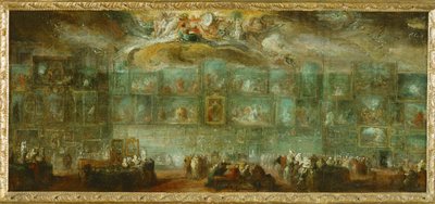 Vue du salon du Louvre ... - Gabriel de Saint-Aubin