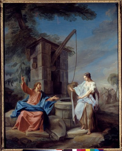 Christ et la Samaritaine - Gabriel de Saint Aubin