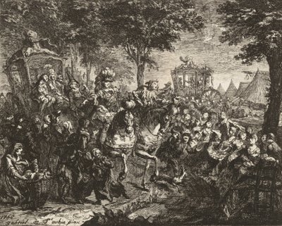 Vue de la Foire de Beson - Gabriel de Saint Aubin