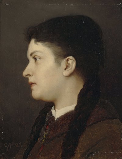 Portrait de jeune fille - Gabriel von Max