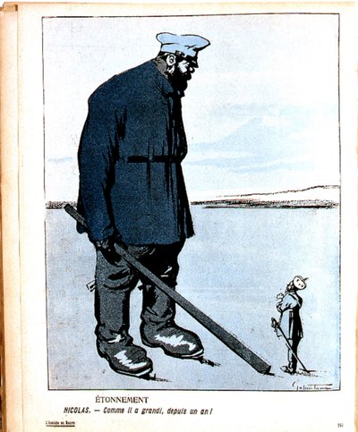 Nicolas II (1868 - 1919) Tsar de Russie à partir de 1894 - Gabriele (1865 1937) Galantara