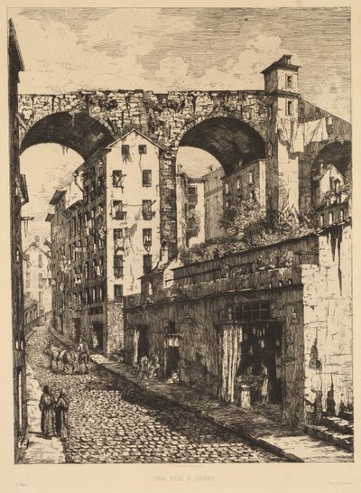 Une rue à Gênes, 1878 - Gabrielle Marie Niel