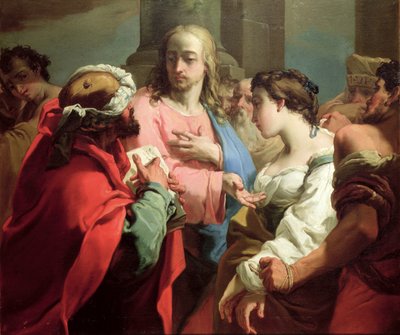 Le Christ et la femme adultère - Gaetano Gandolfi