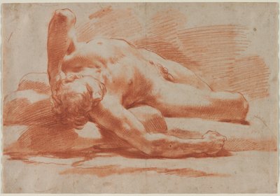 Nu masculin allongé, seconde moitié du 18e siècle - Gaetano Gandolfi