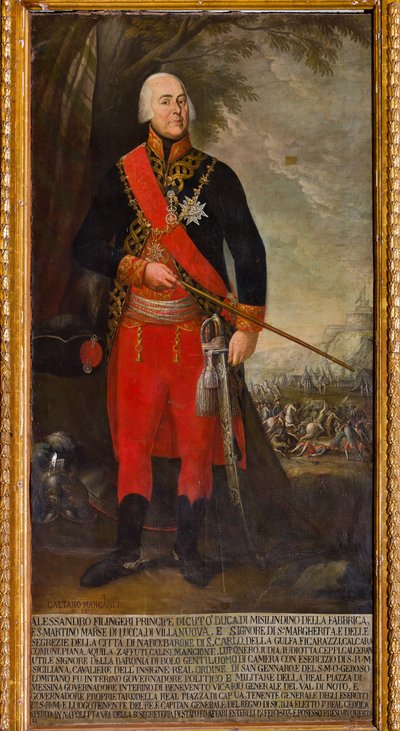 Alessandro Filangeri, lieutenant du roi - Gaetano Mangano