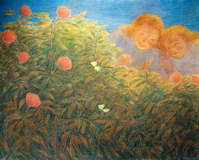 Fleurs et papillons - Gaetano Previati