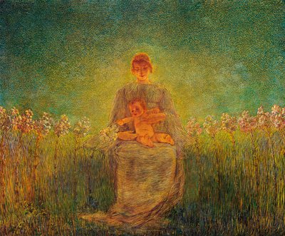 Madone aux lys - Gaetano Previati