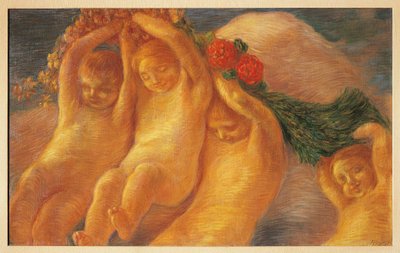 Putti avec couronne - Gaetano Previati