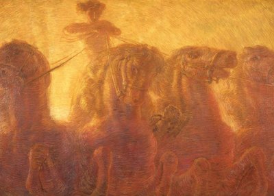 Le Char du Soleil ou Triomphe du Commerce, 1907 - Gaetano Previati
