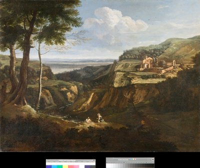 Vue du monastère de Camaldoli près de Frascati, Italie - Gaetano Previati