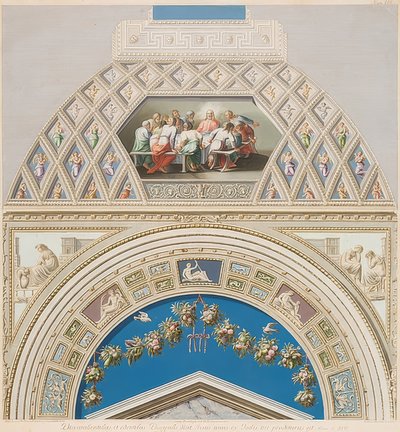 Lunette et champ voûté avec la Cène - Gaetano Savorelli
