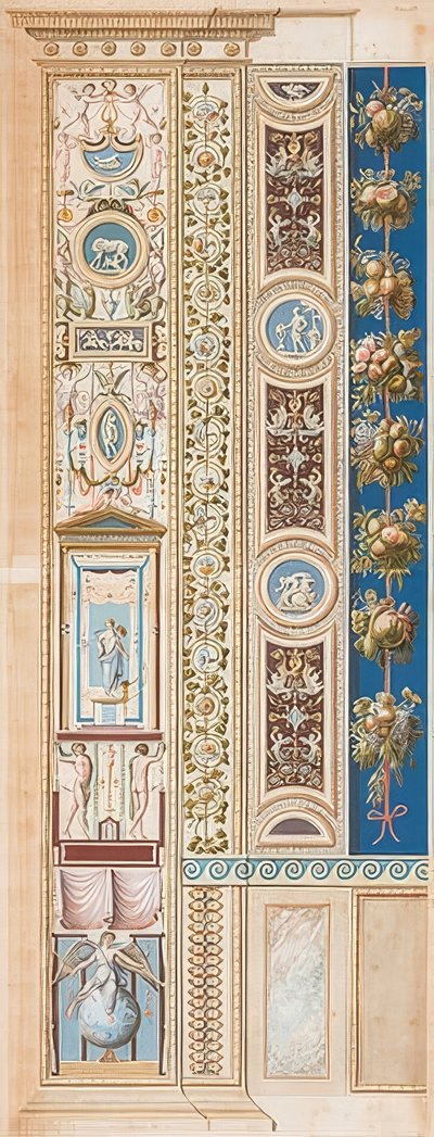 Pilastre Loggia IV (Ornement, où siège le Génie de la Gloire) - Gaetano Savorelli