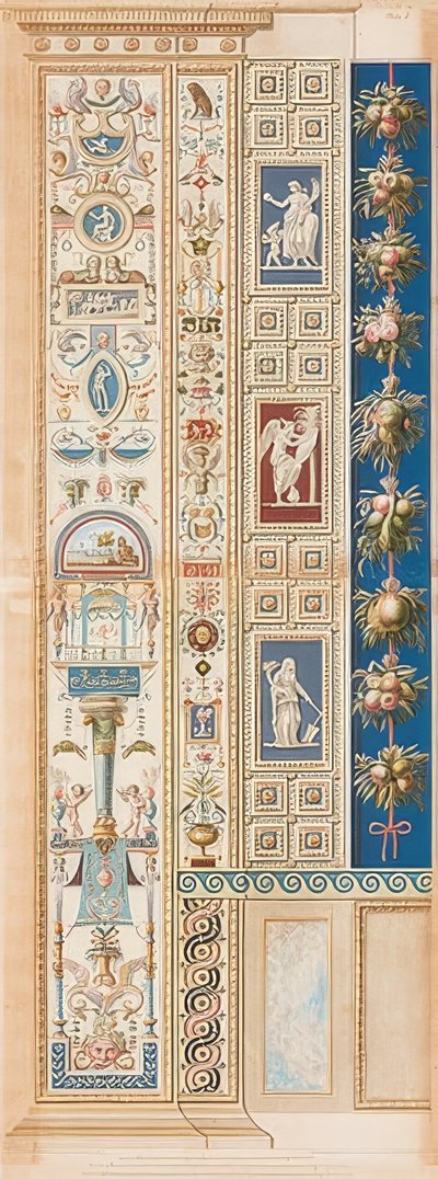 Pilastre Loggia I (Ornement reposant sur un masque) - Gaetano Savorelli