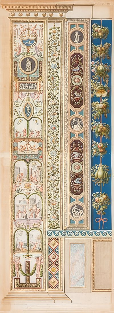 Pilastre Loggia VIII (Ornement avec groupes d