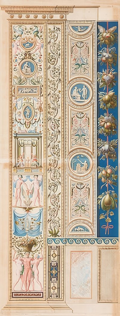 Pilastre Loggia X (Ornement porté par un groupe) - Gaetano Savorelli