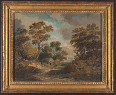 Landschaft: Mann mit Reisigbündeln - Gainsborough Dupont