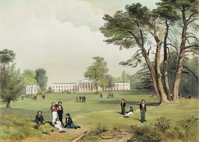École et chapelle des dissidents protestants, Mill Hill, Middlesex, dessinée d