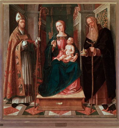 Madone et Enfant entre Saint Biagio et Saint Antoine l