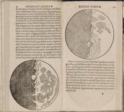 Feuille du livre Sidereus Nuncius Sidereal Messenger par Galileo Galilei, 1610 - Galileo Galilei