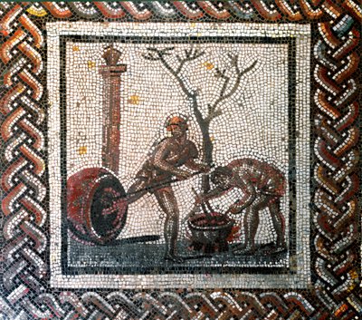Scène de poterie (mosaïque, fin 2e, début 3e siècle) - Gallo Roman
