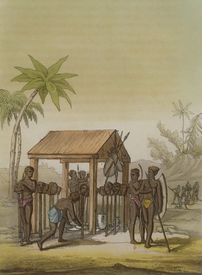 Tombe des rois de Guinée avec têtes votives, planche 33 de 