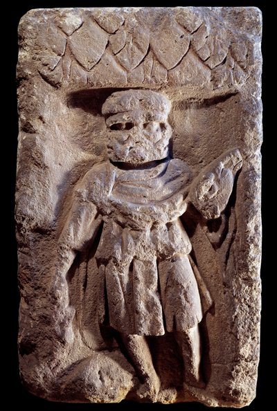 Art gallo-romain : divinité tricephale ou Mercure à trois têtes - Gallo Roman