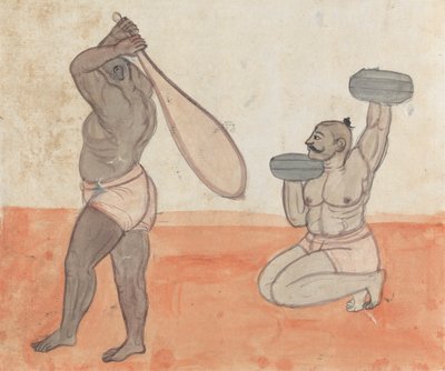 Une paire de Jeyties soulevant des poids - Gangaram Chintaman Tambat