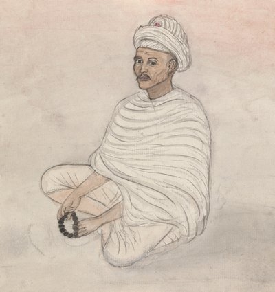 Homme priant - Gangaram Chintaman Tambat