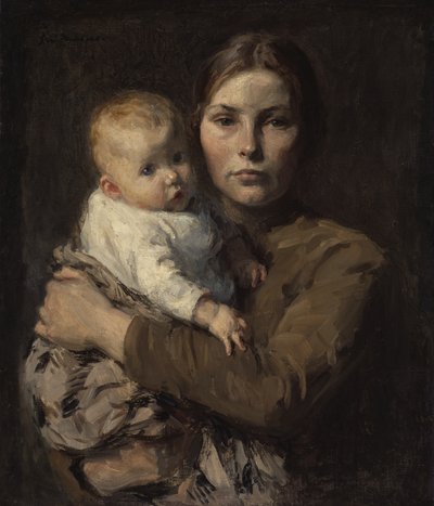 Mère et enfant, vers 1906 - Julius Garibaldi Melchers